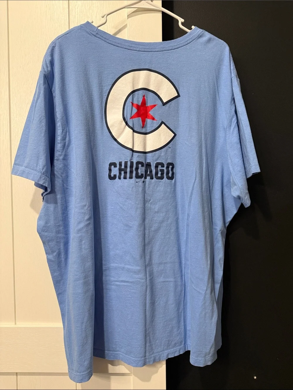 Nike Light Blue Wrigleyville Graphic Short Sleeve Tee - Men